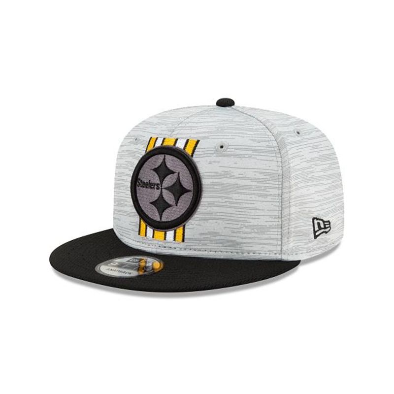 NFL Pittsburgh Steelers Official Training 9Fifty Snapback (NHU3035) - Black New Era Caps